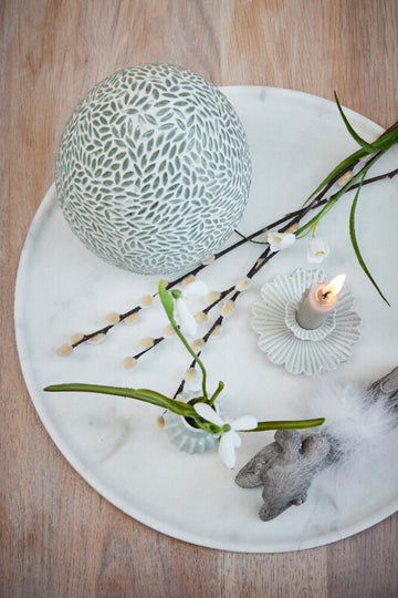 Dehmira mini vase keramik H7,2 cm støvet grøn LENE BJERRE