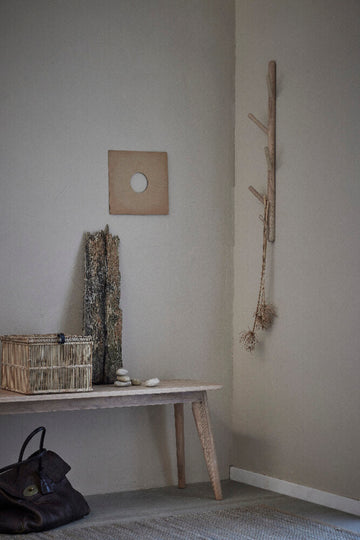 Ellie bænk 45x30 cm. White wash egetræ LENE BJERRE