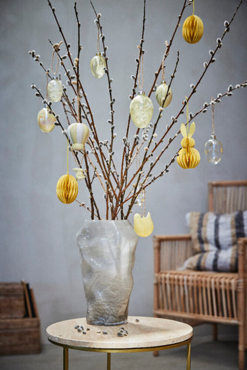 Felicie påskeophæng glas H8 cm gul LENE BJERRE